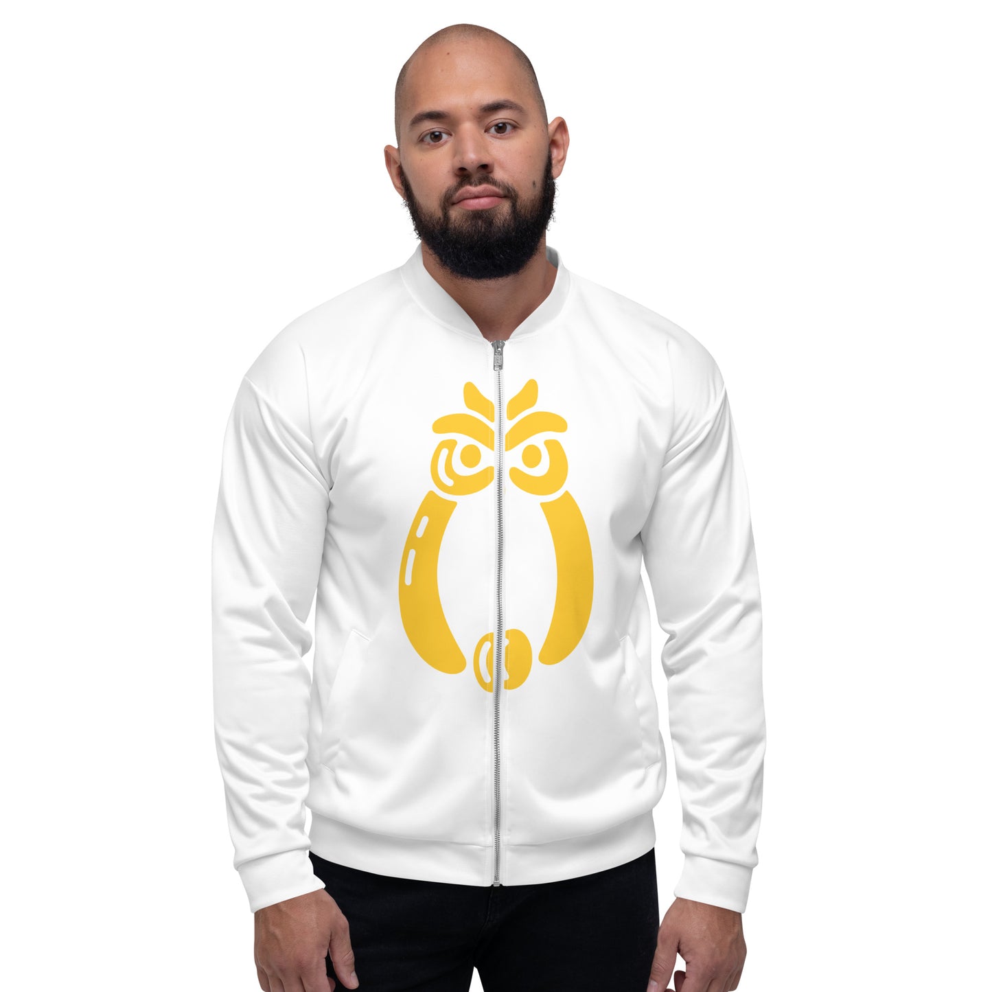 Egbe Ire Awo Signature Yellow Unisex Bomber Jacket