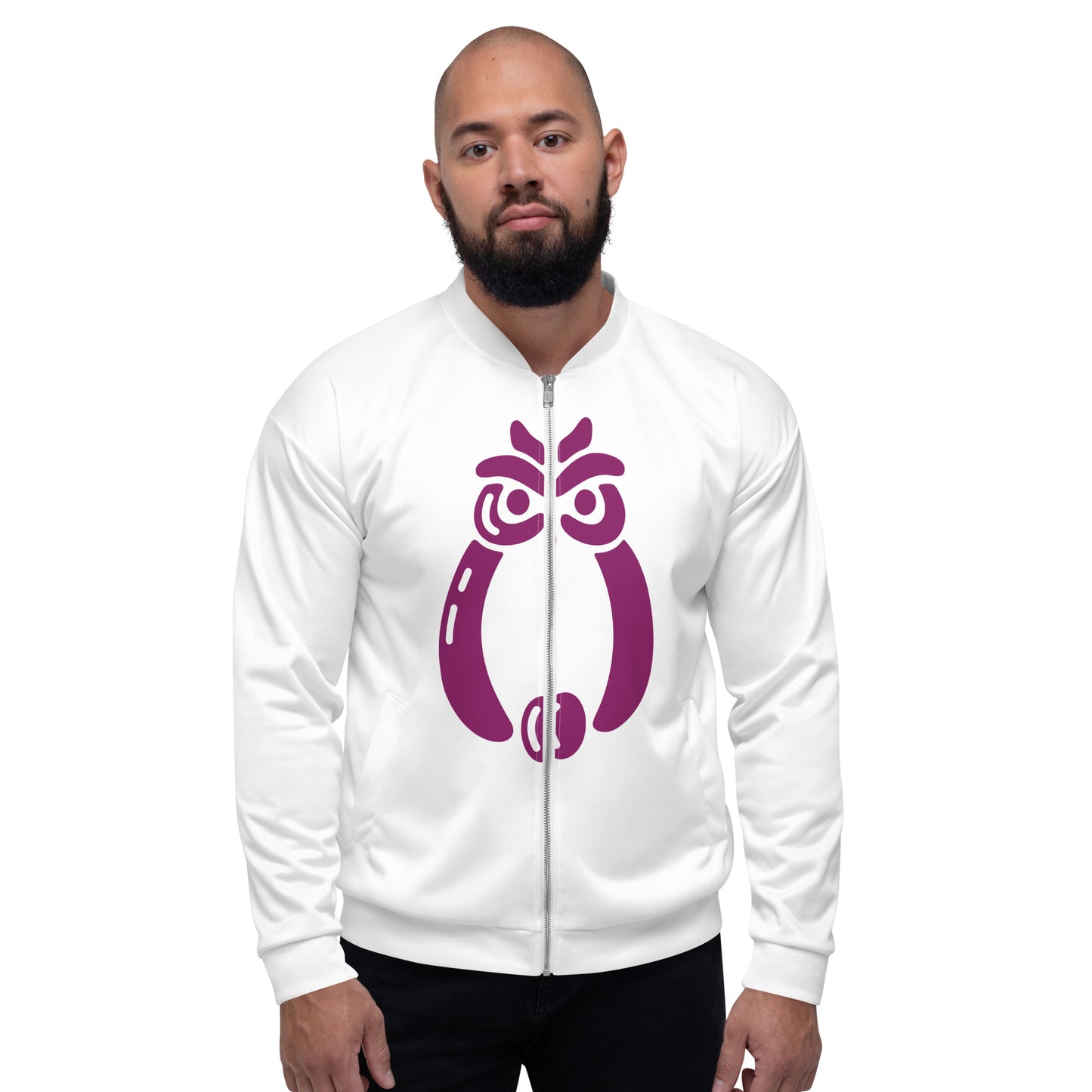 Egbe Ire Awo Signature Eggplant  Unisex Bomber Jacket