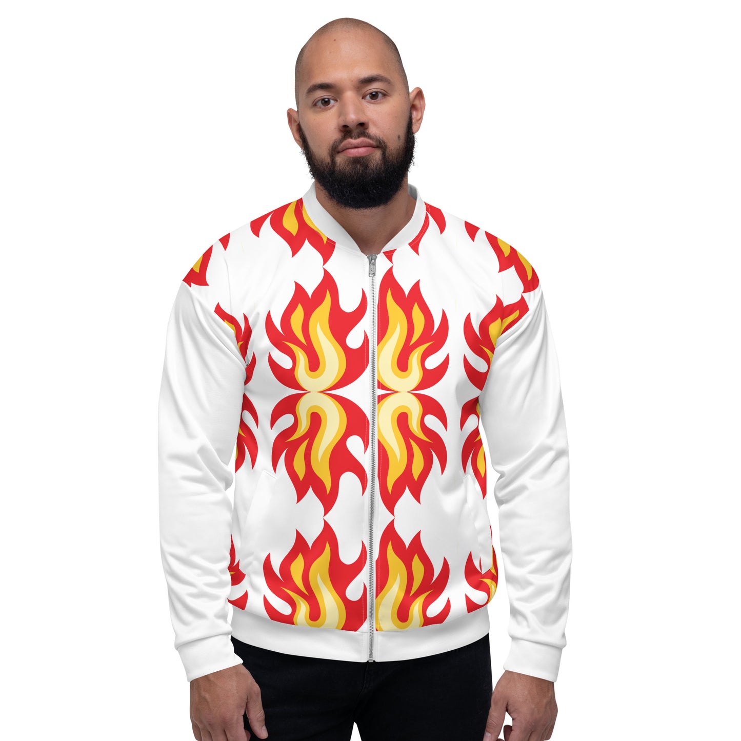 Egbe Shango Multi-Flame Unisex Bomber Jacket