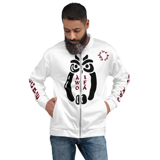 Egbe Ire Awo Signature Logo Black Aje Bomber Jacket