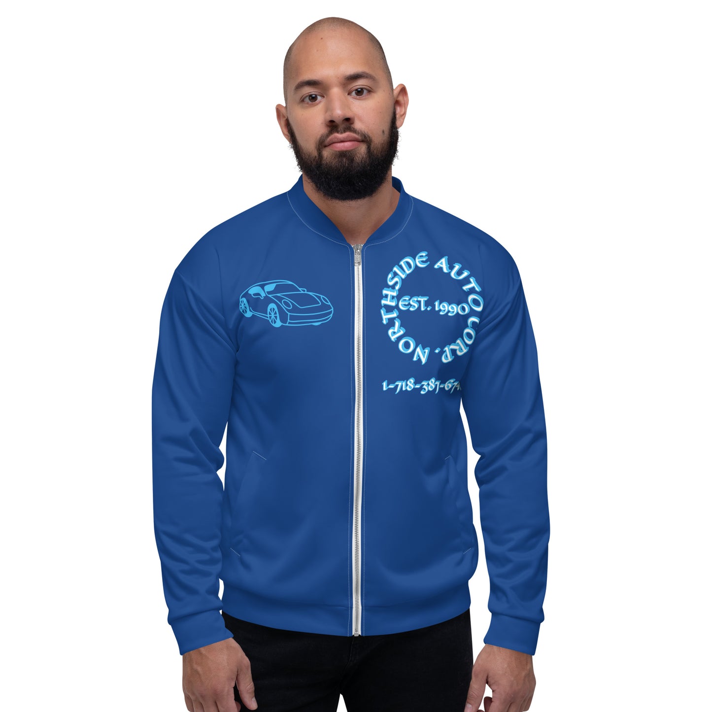 Northside Auto Blue/Marine Unisex Bomber Jacket