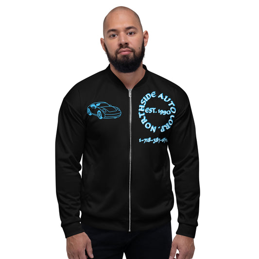 Northside Auto Black/White/Marine Unisex Bomber Jacket