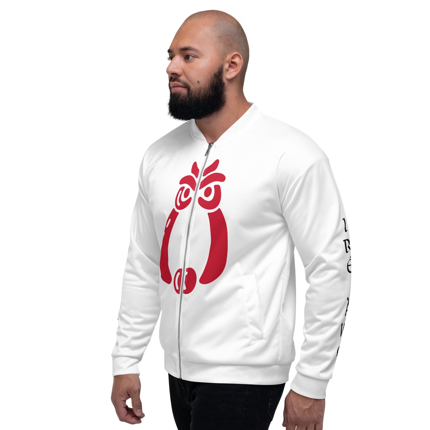 Egbe Ire Awo Signature 1 Red Unisex Bomber Jacket