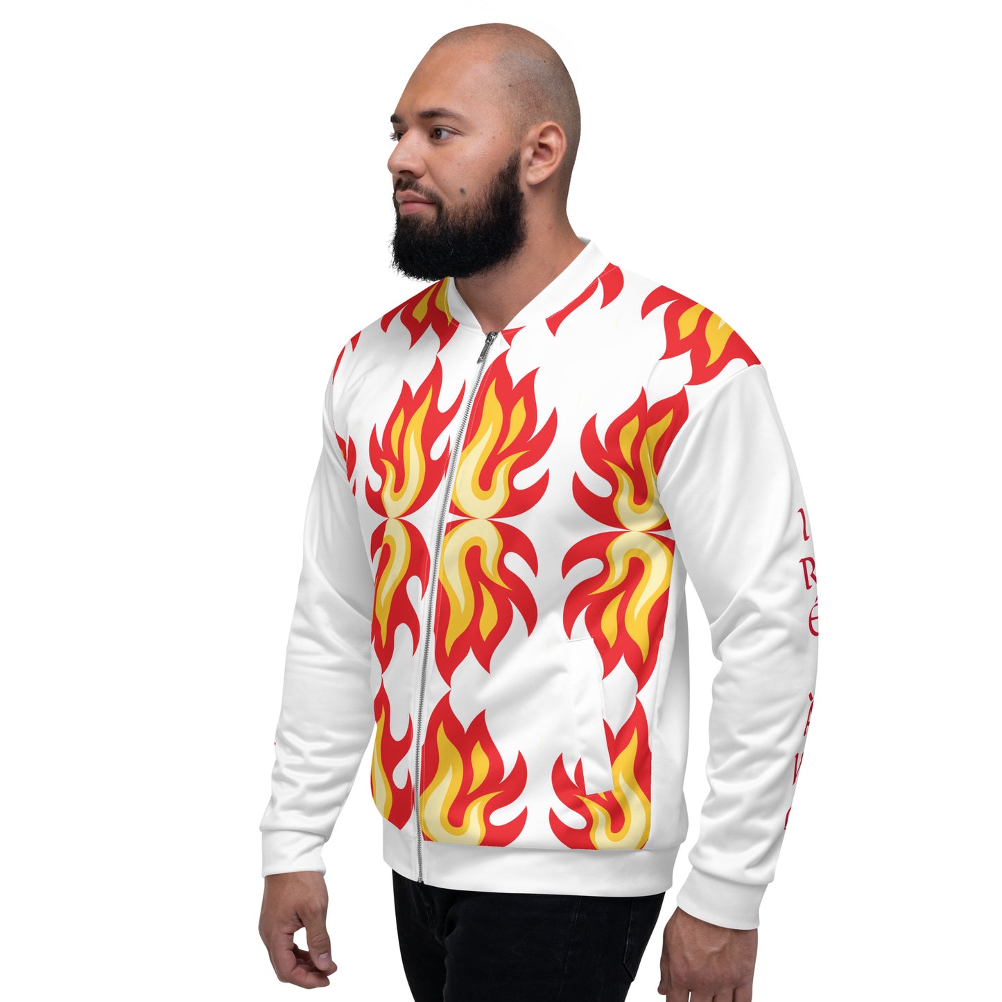 Egbe Shango Multi-Flame Unisex Bomber Jacket