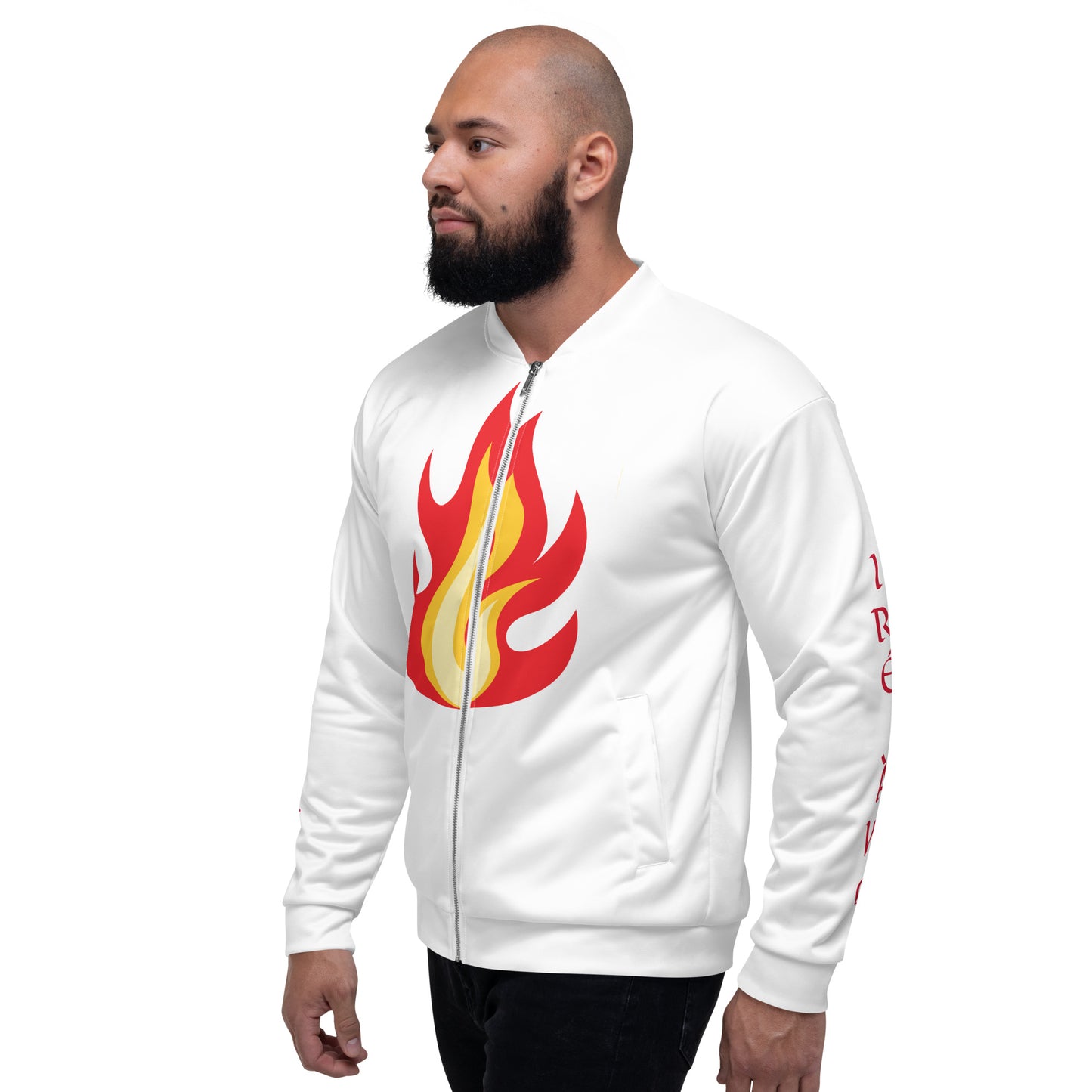 Egbe Shango Flame 1 Unisex Bomber Jacket