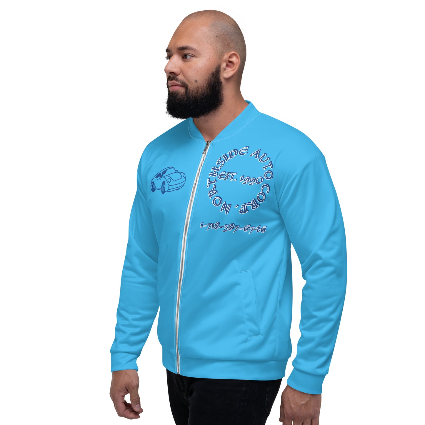 Northside Auto Marine/Blue Unisex Bomber Jacket