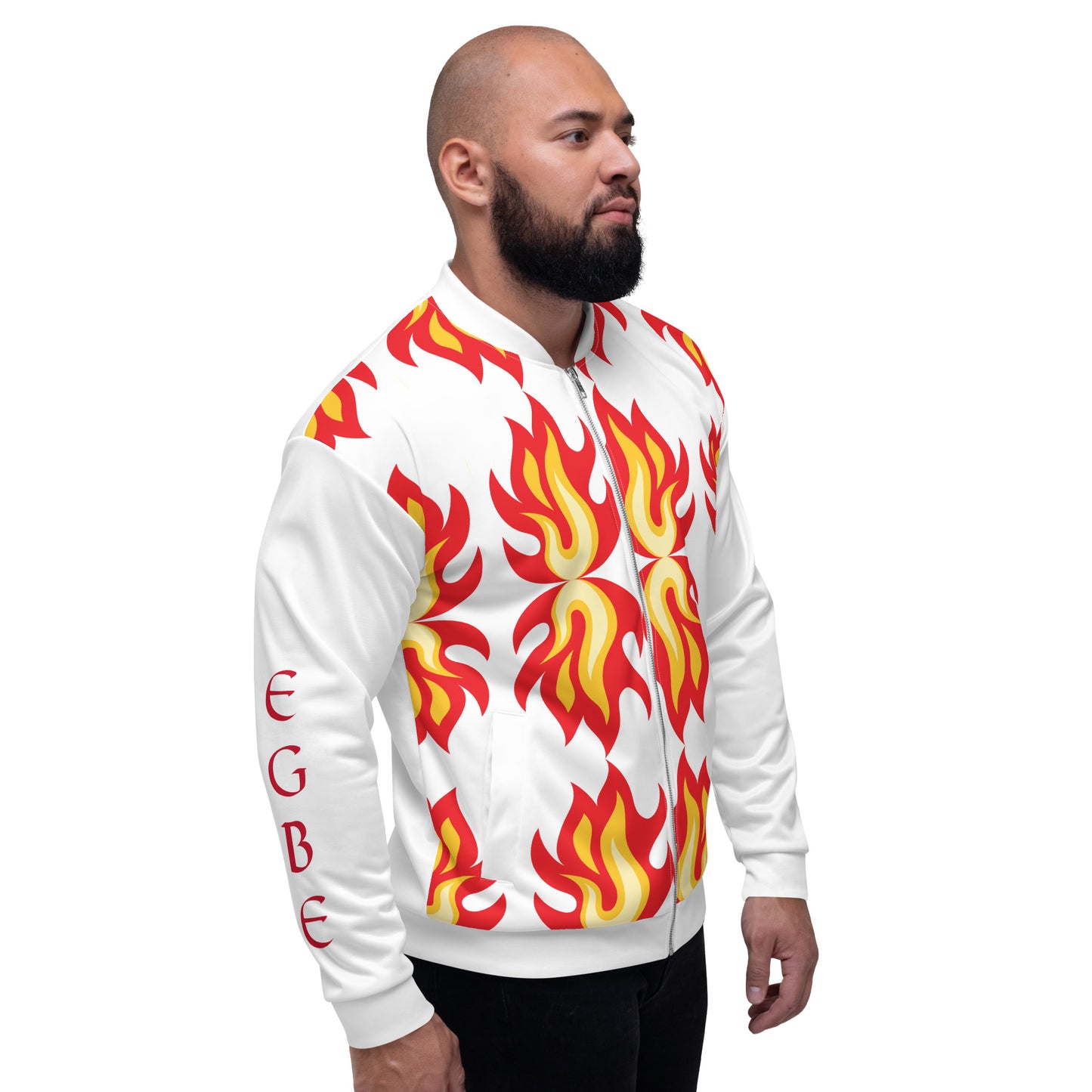 Egbe Shango Multi-Flame Unisex Bomber Jacket