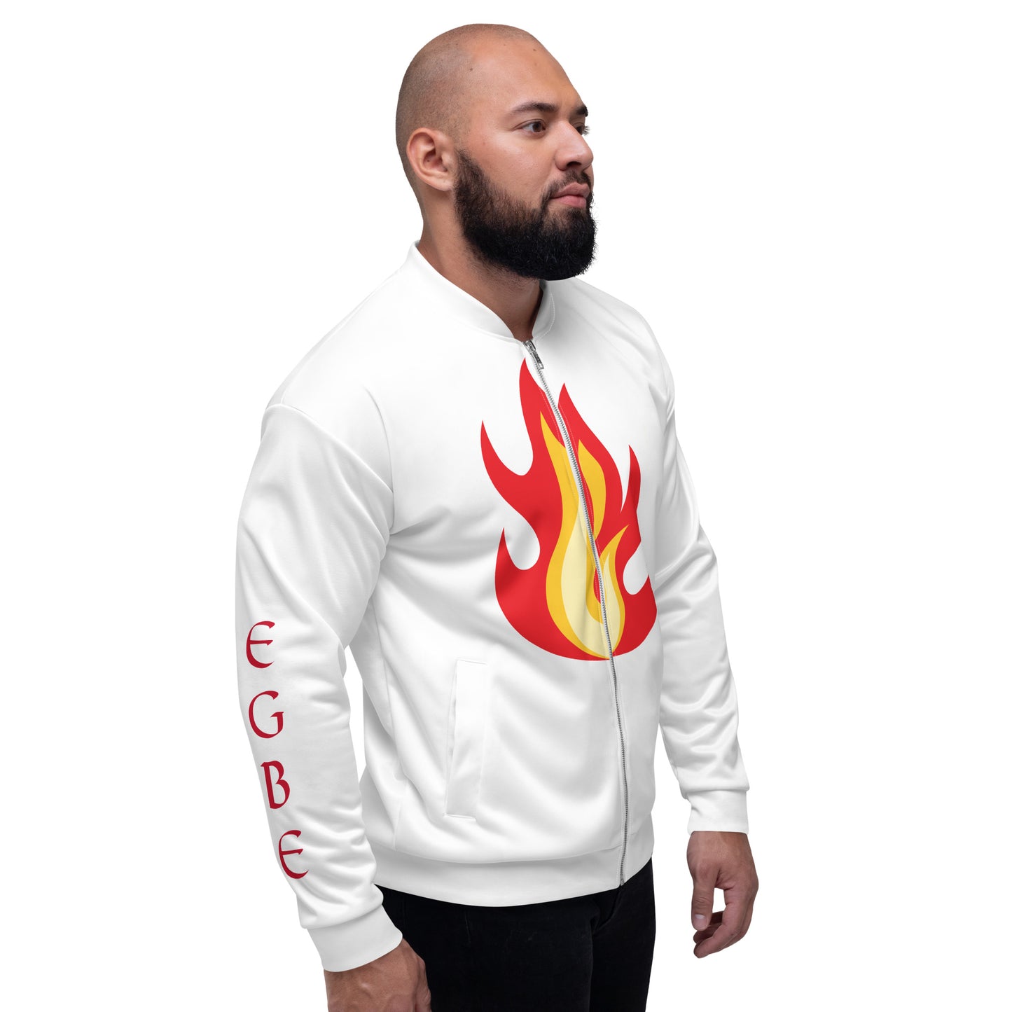 Egbe Shango Flame 1 Unisex Bomber Jacket