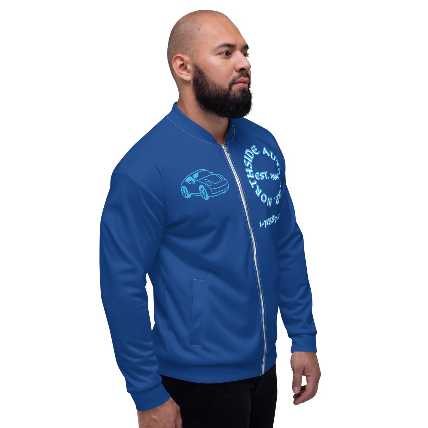 Northside Auto Blue/Marine Unisex Bomber Jacket