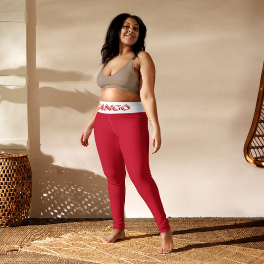 Sango Isese Red/White Yoga Leggings