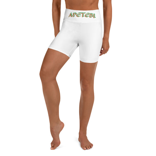 Apetebi Isese Reverse Black Yoga Shorts