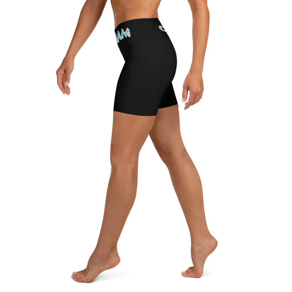 Mambo 5 Black Yoga Shorts