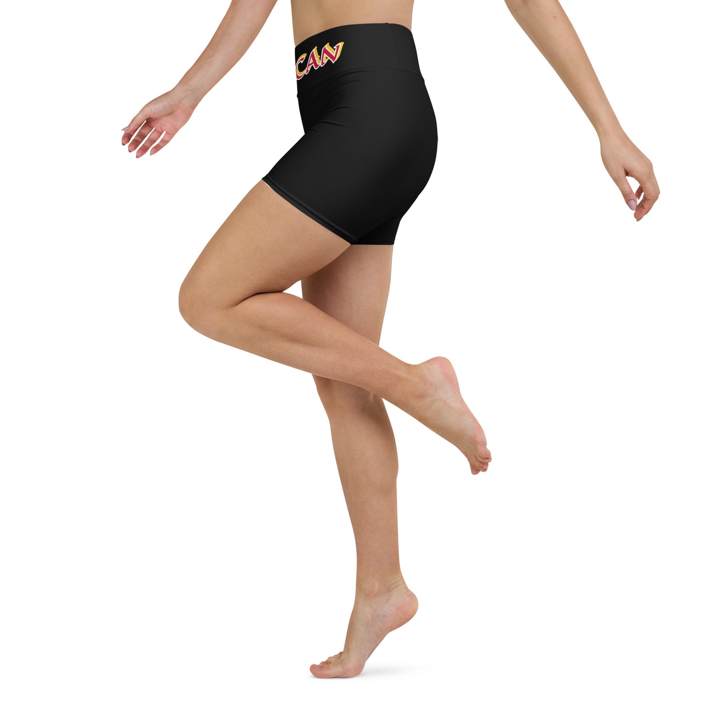 Wiccan 1 Black Yoga Shorts