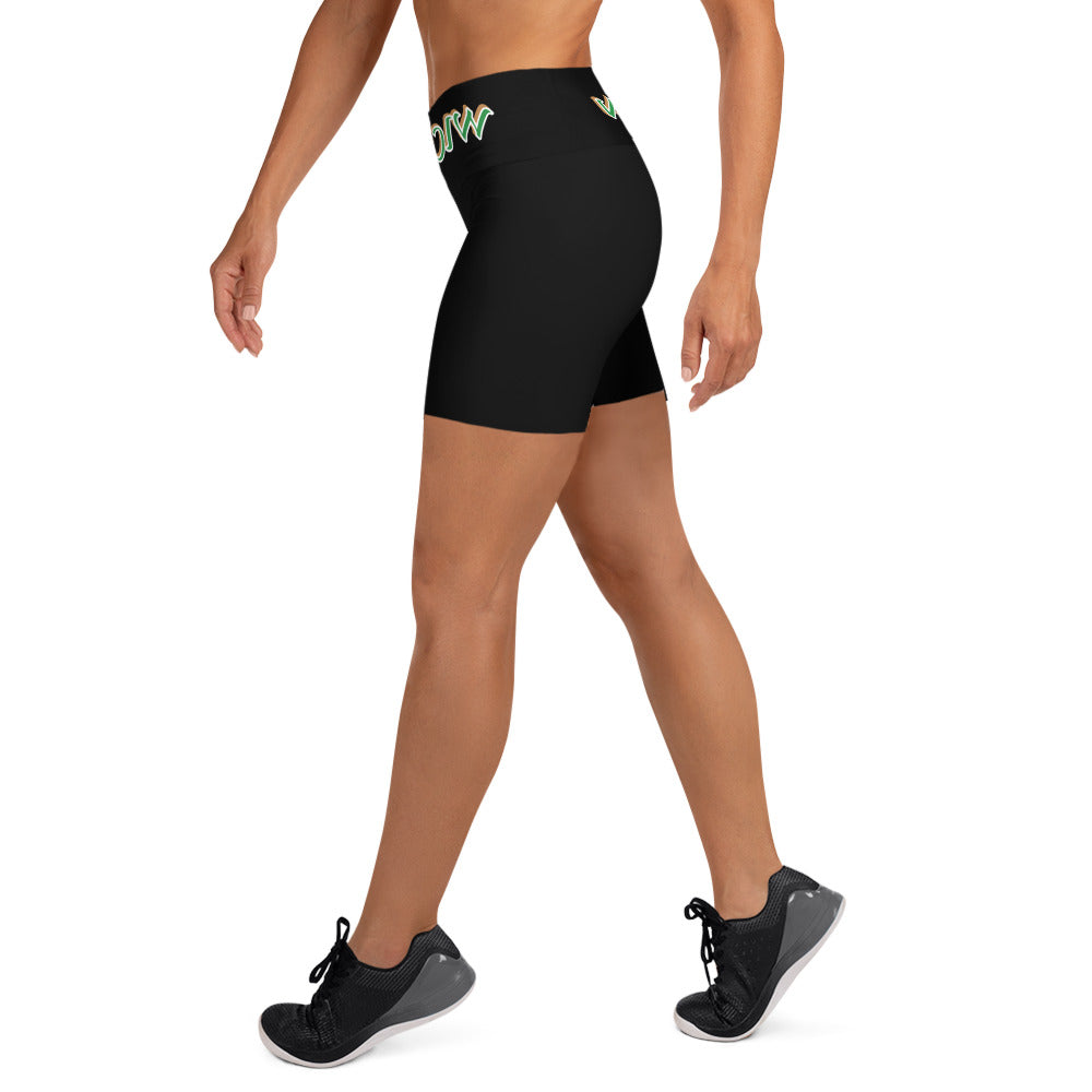 Wiccan 6 Black Yoga Shorts