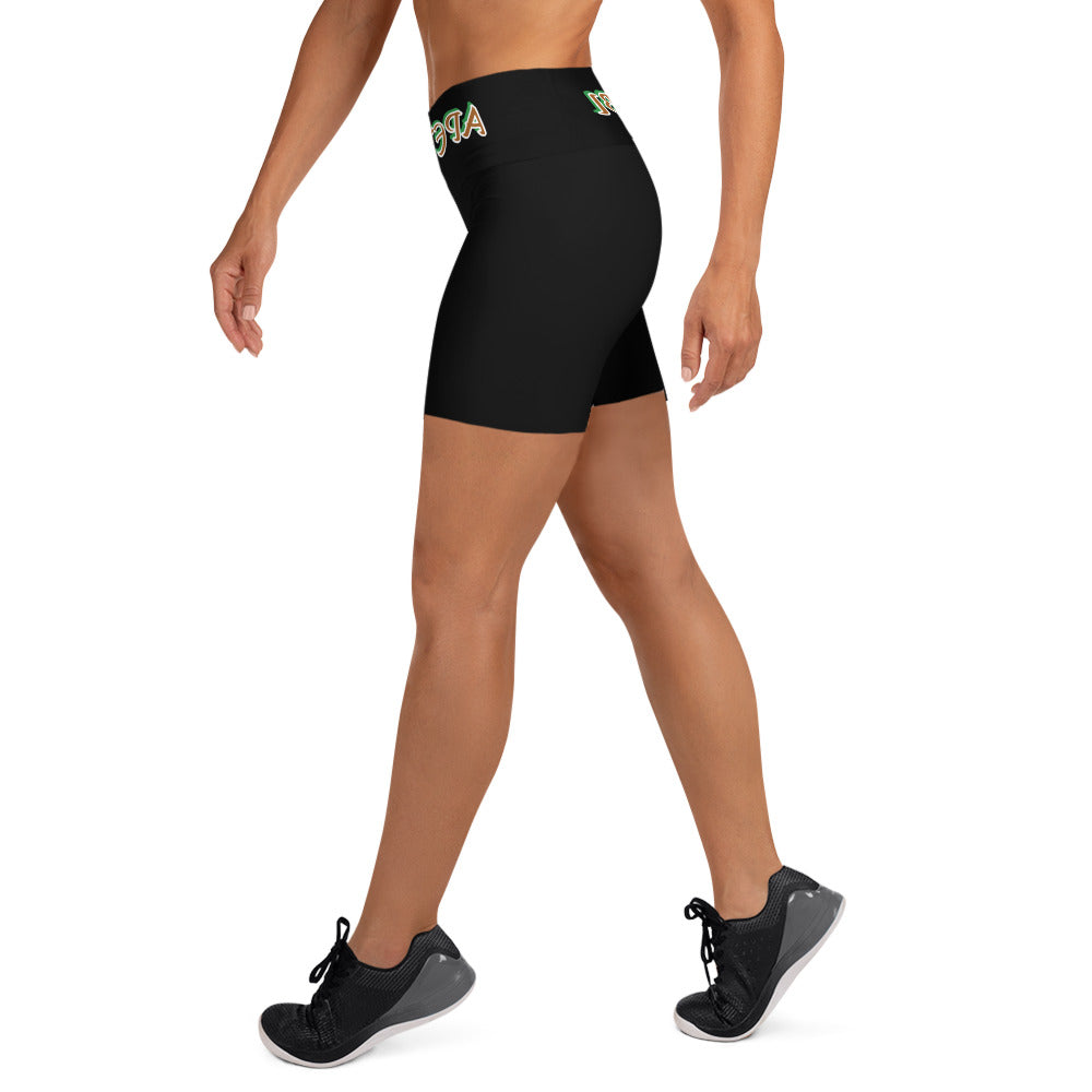 Apetebi Isese Reverse Black Yoga Shorts