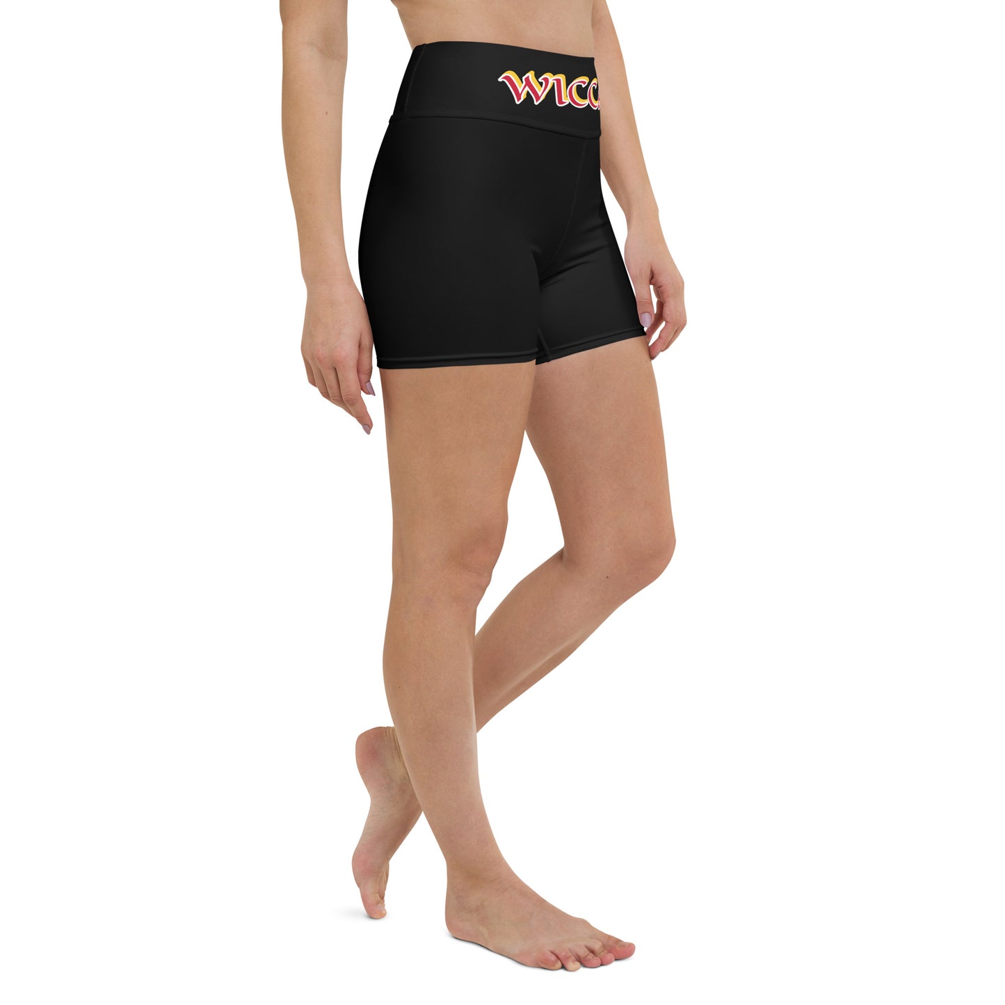 Wiccan 1 Black Yoga Shorts