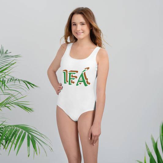 IFÁ Isese All-Over Print Youth Swimsuit