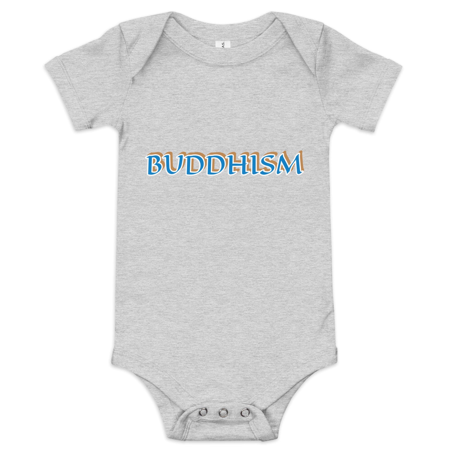 Buddhism Baby Short Sleeve One Piece | Bella + Canvas 100B