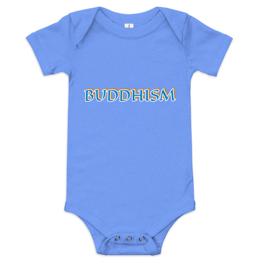 Buddhism Baby Short Sleeve One Piece | Bella + Canvas 100B