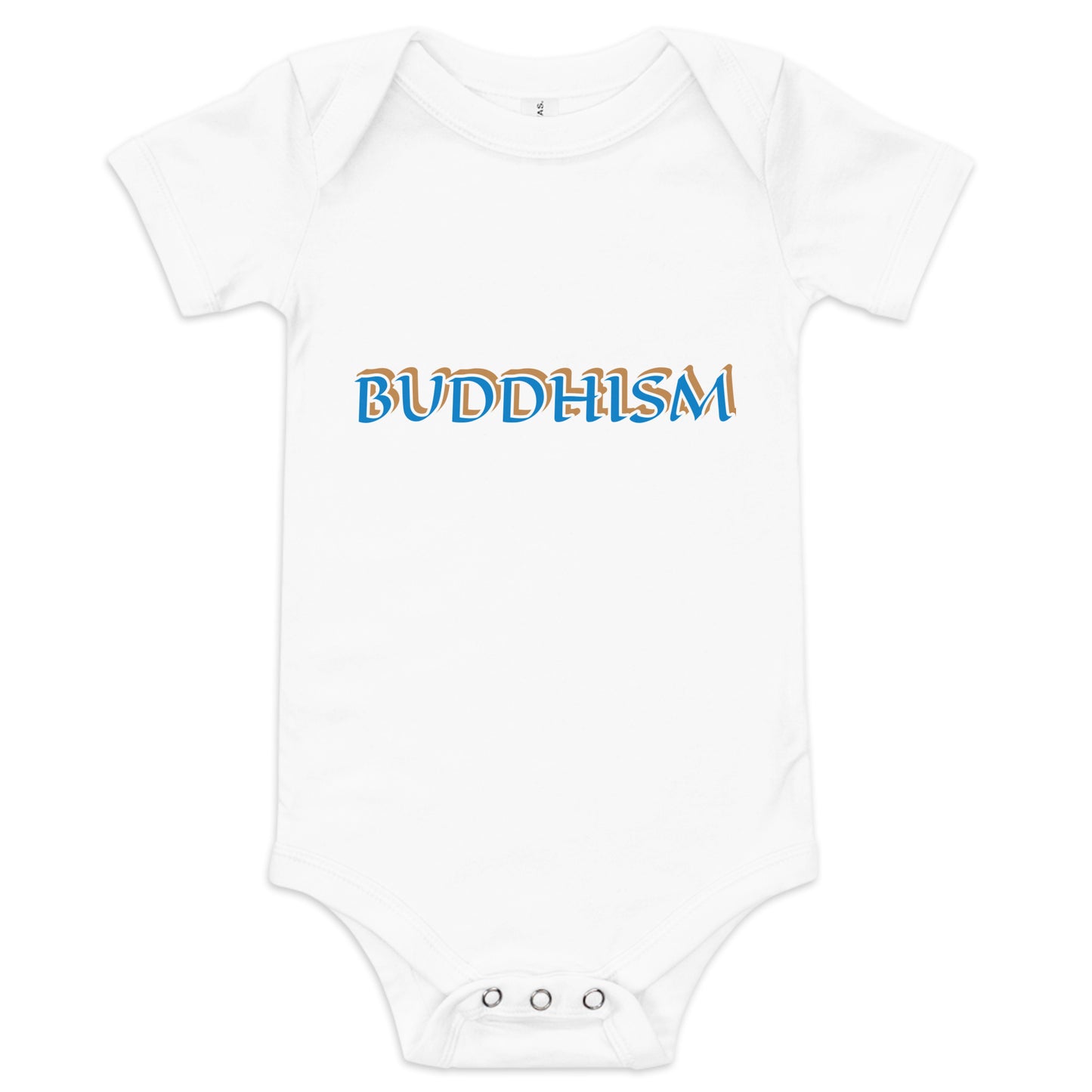 Buddhism Baby Short Sleeve One Piece | Bella + Canvas 100B