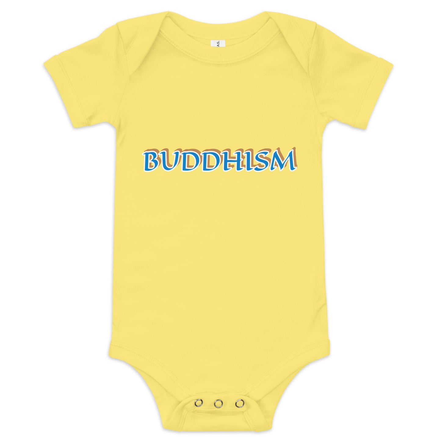 Buddhism Baby Short Sleeve One Piece | Bella + Canvas 100B