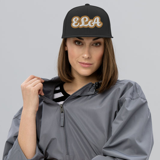ELA Script Snapback Hat