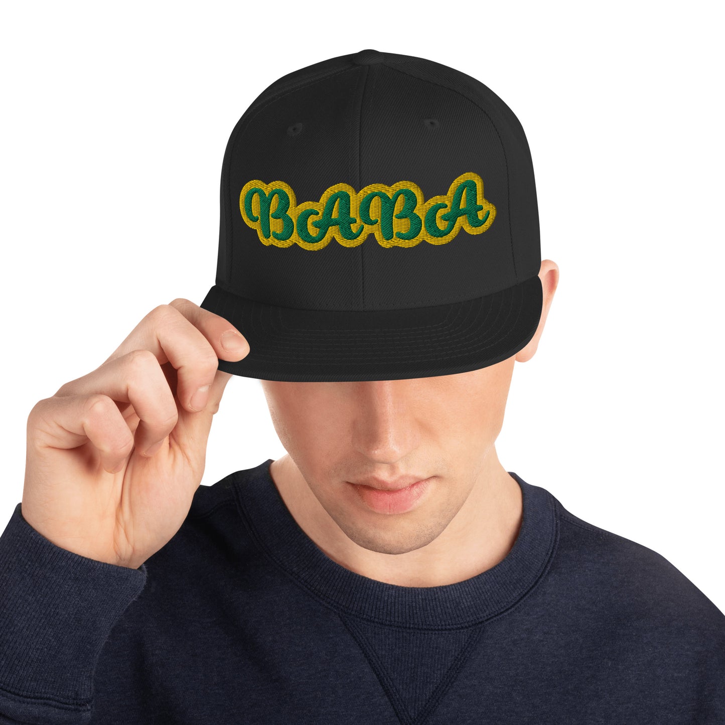 Baba 1 Lucumi Script Snapback hat