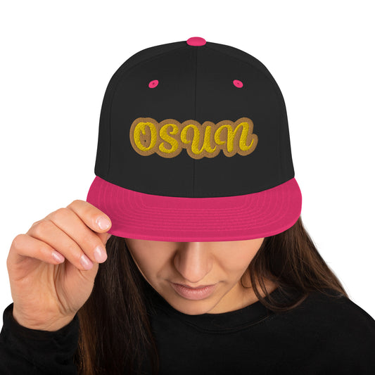 Osun Isese Script Snapback Hat
