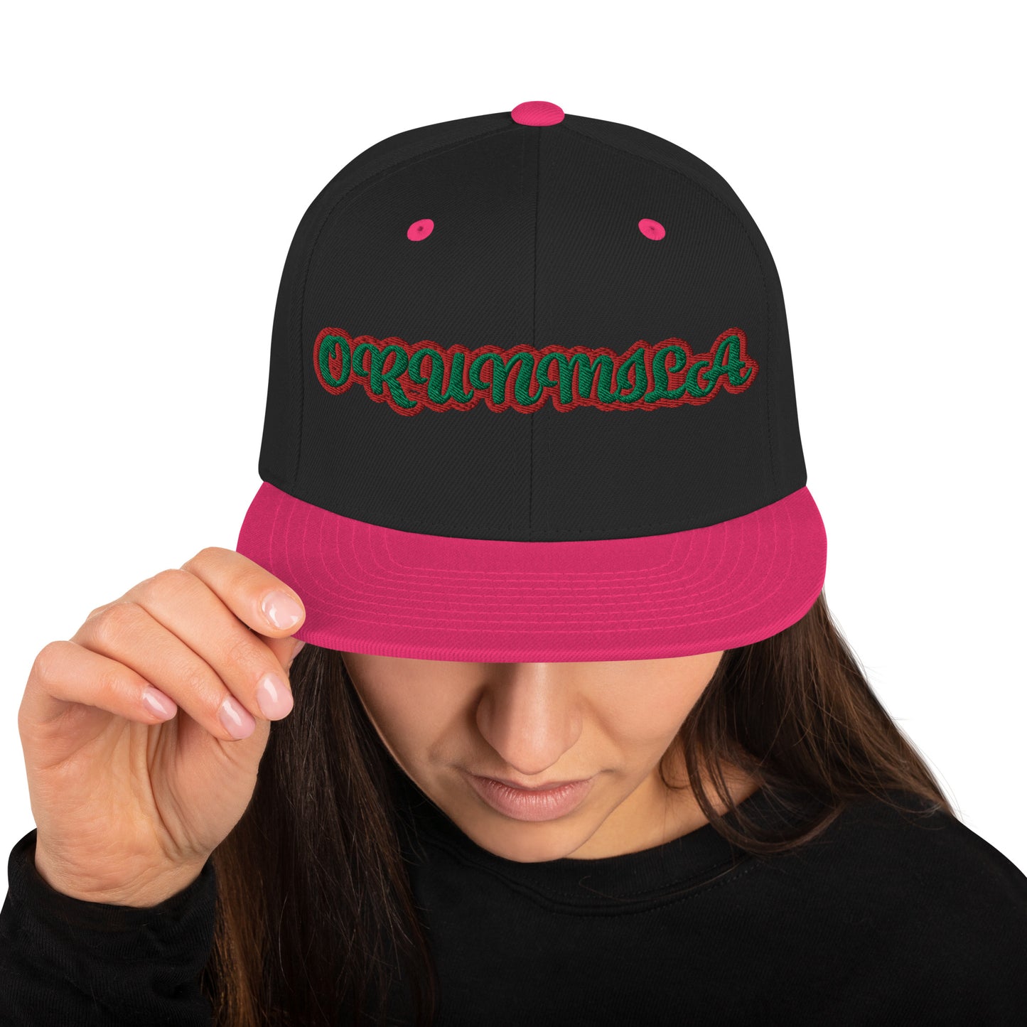 Orunmila Ájé Ju Ogun 3 Script Snapback Hat