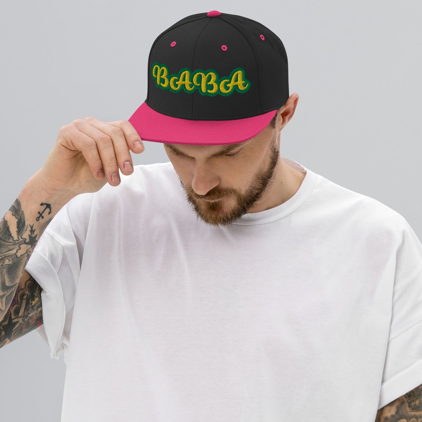 Baba 1 Lucumi Reverse Script Snapback hat