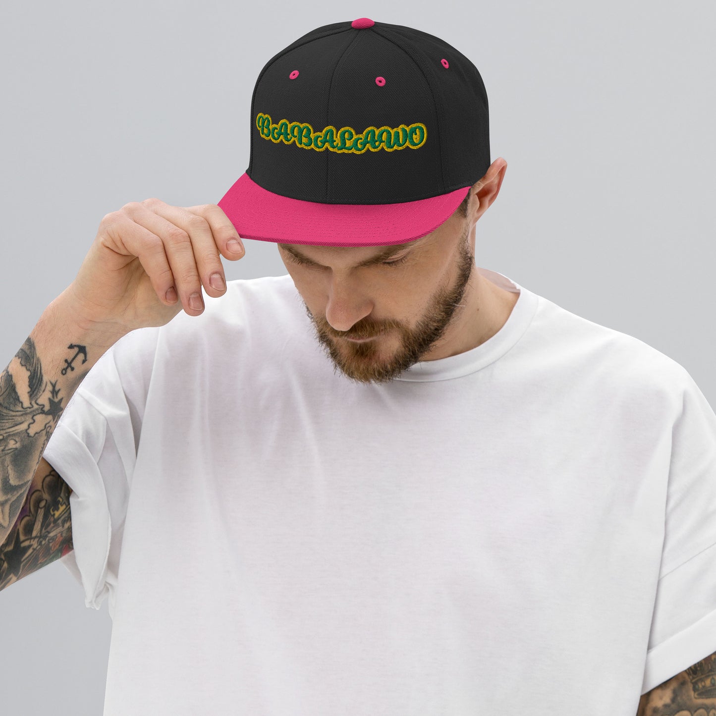 Babalawo 1 Lucumi Script Snapback hat