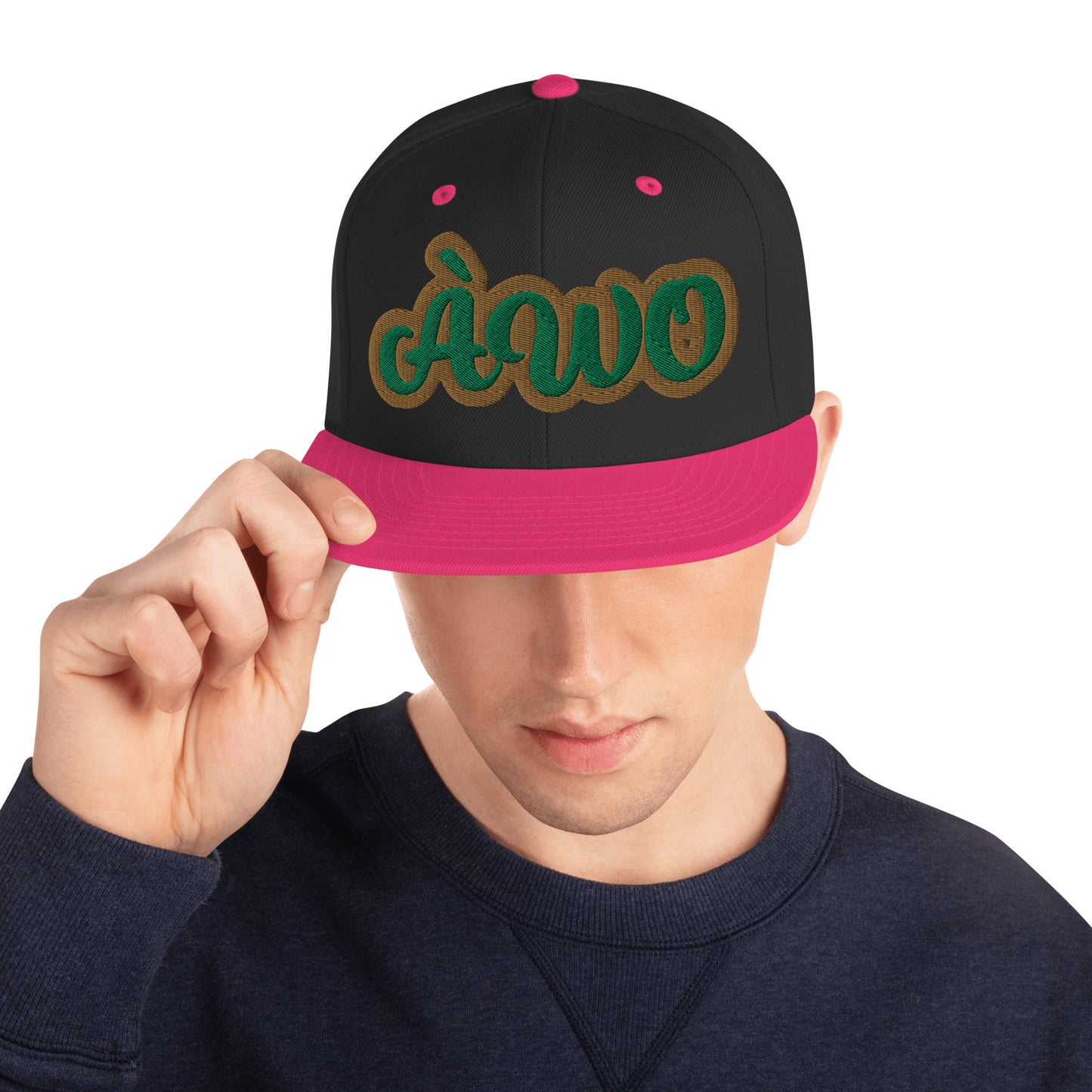 ÀWO 1 Isese Script Snapback hat