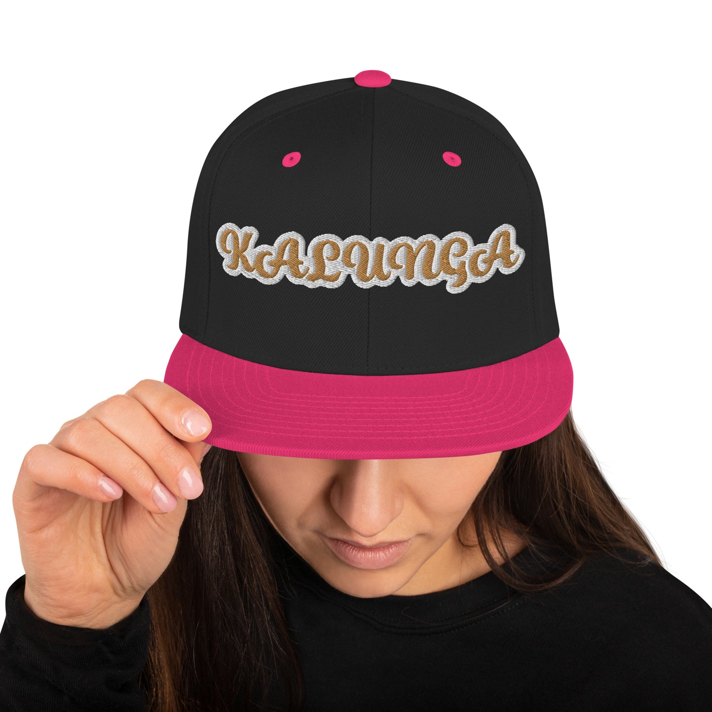 Kalunga Reverse Script Snapback hat