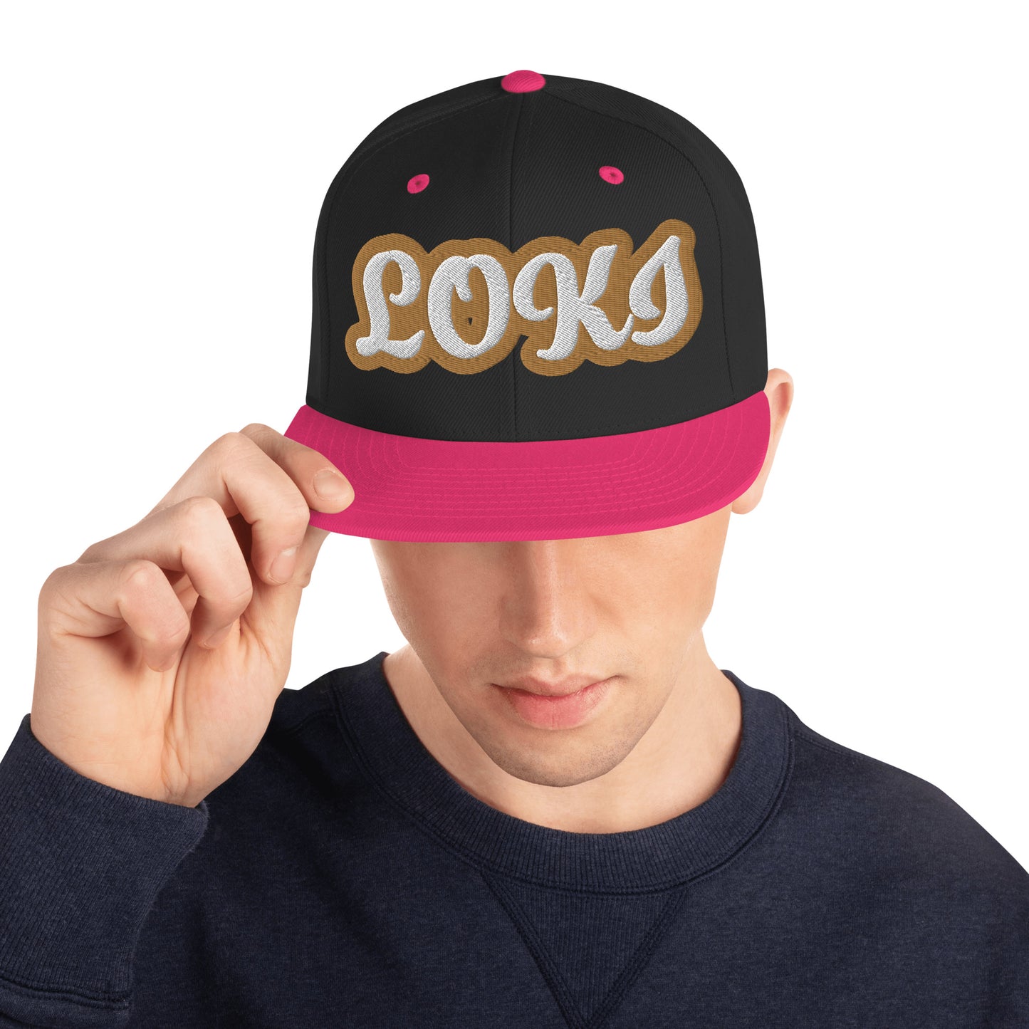 LOKI 1 Script Snapback hat
