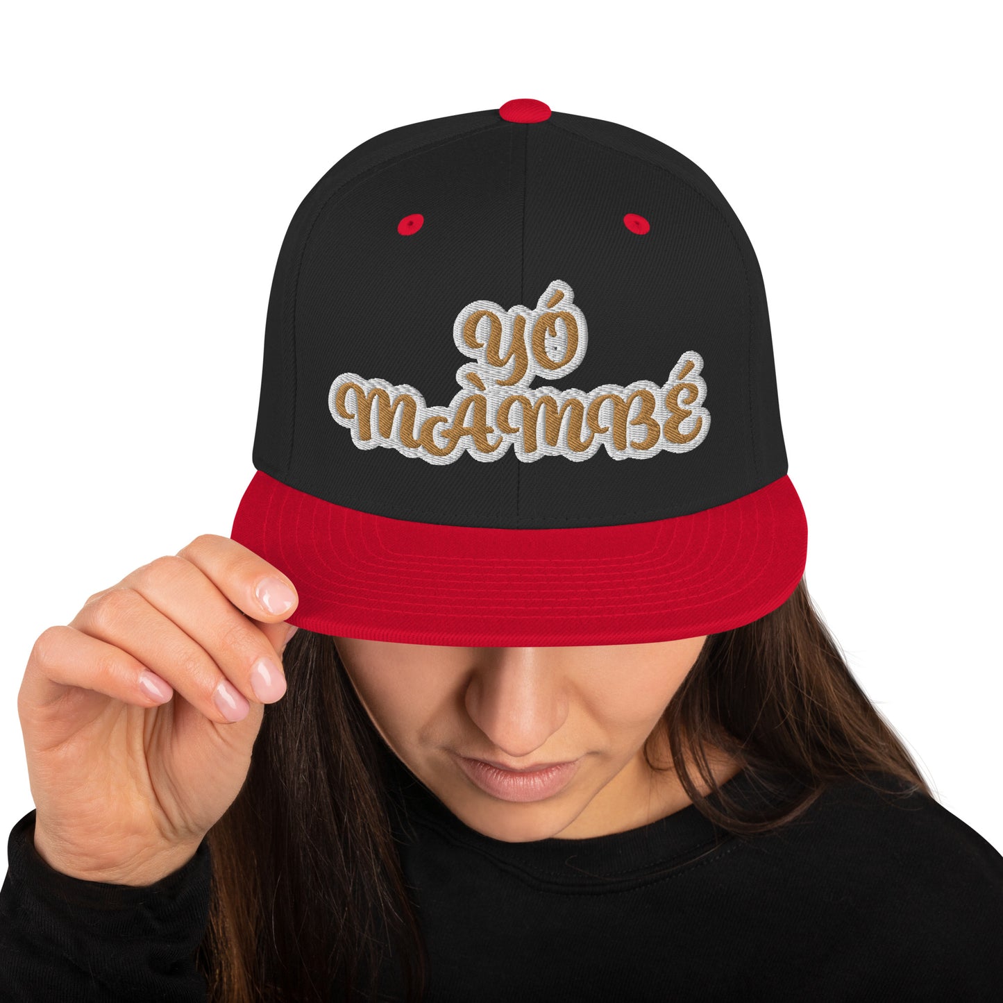 Yo Mambe Reverse Script Snapback hat