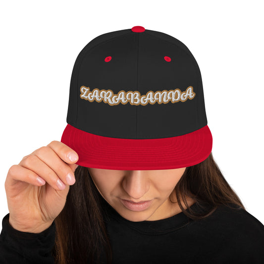 Zarabanda Script Snapback hat