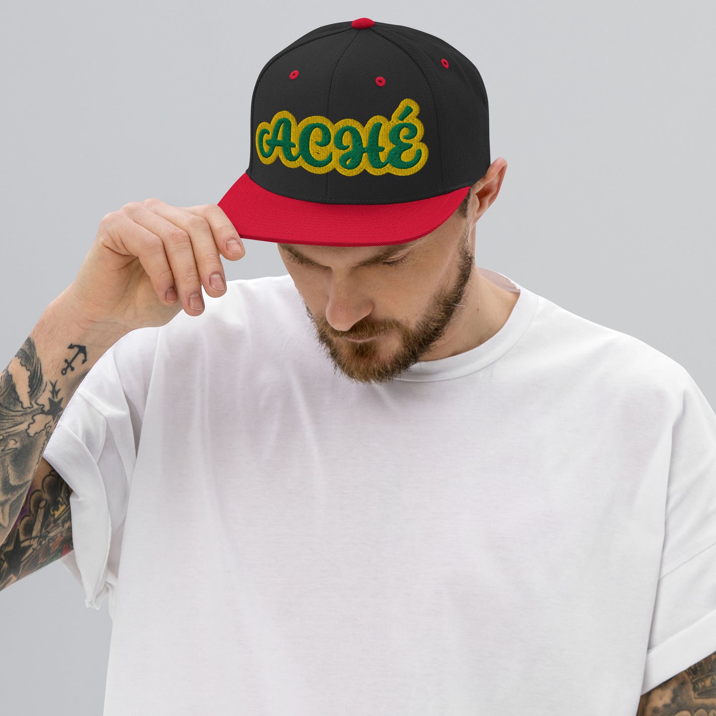 Aché Lucumi Script Snapback hat