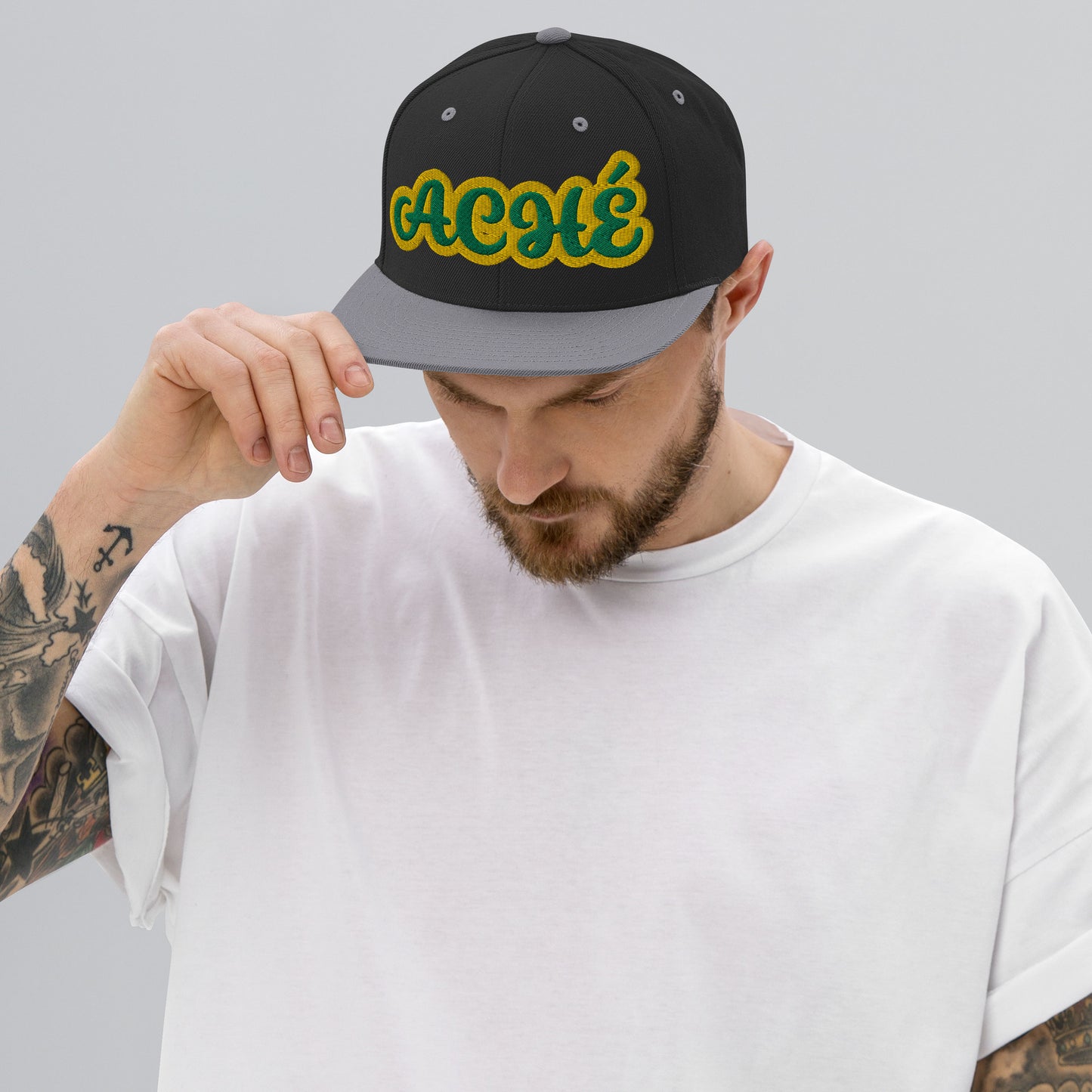 Aché Lucumi Script Snapback hat