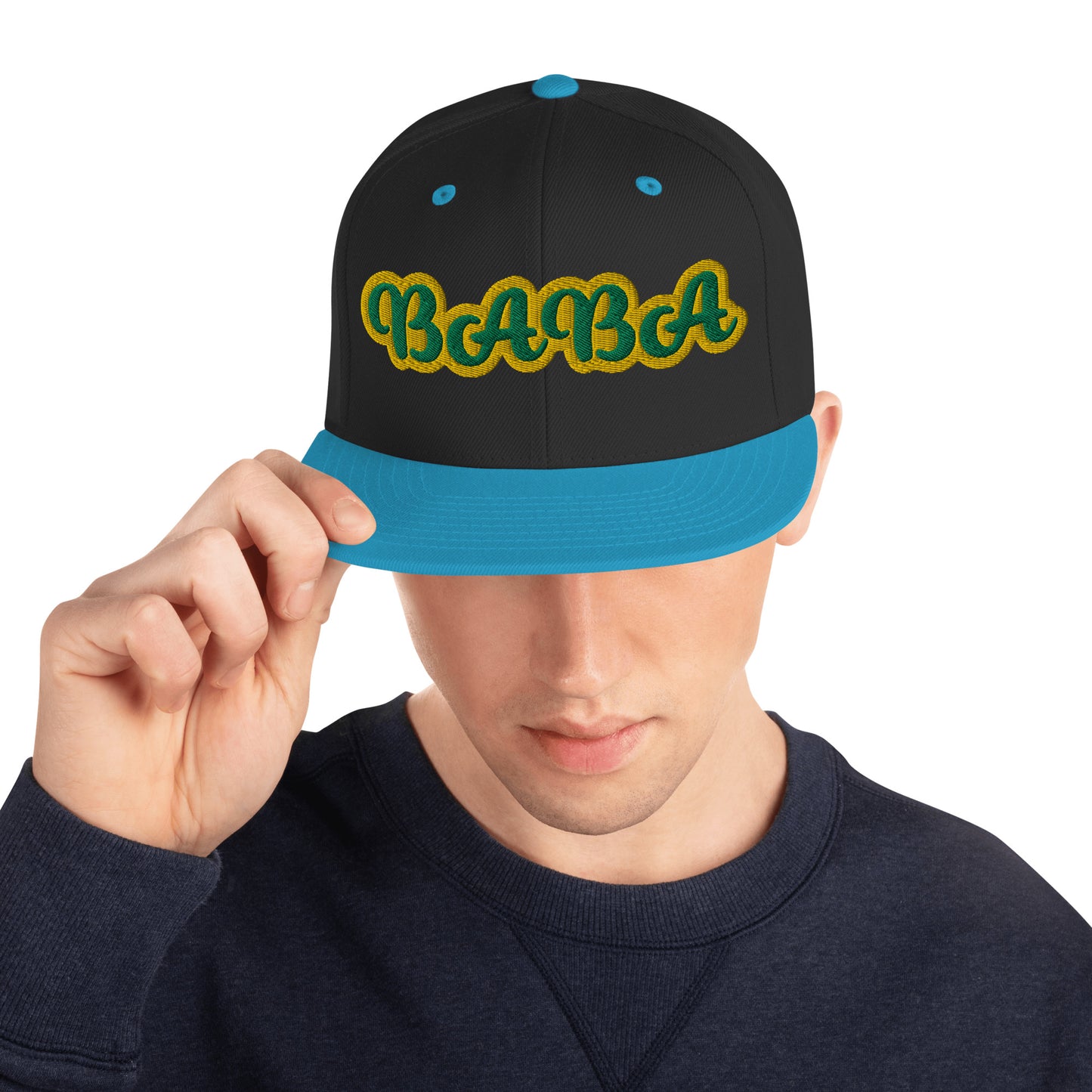 Baba 1 Lucumi Script Snapback hat