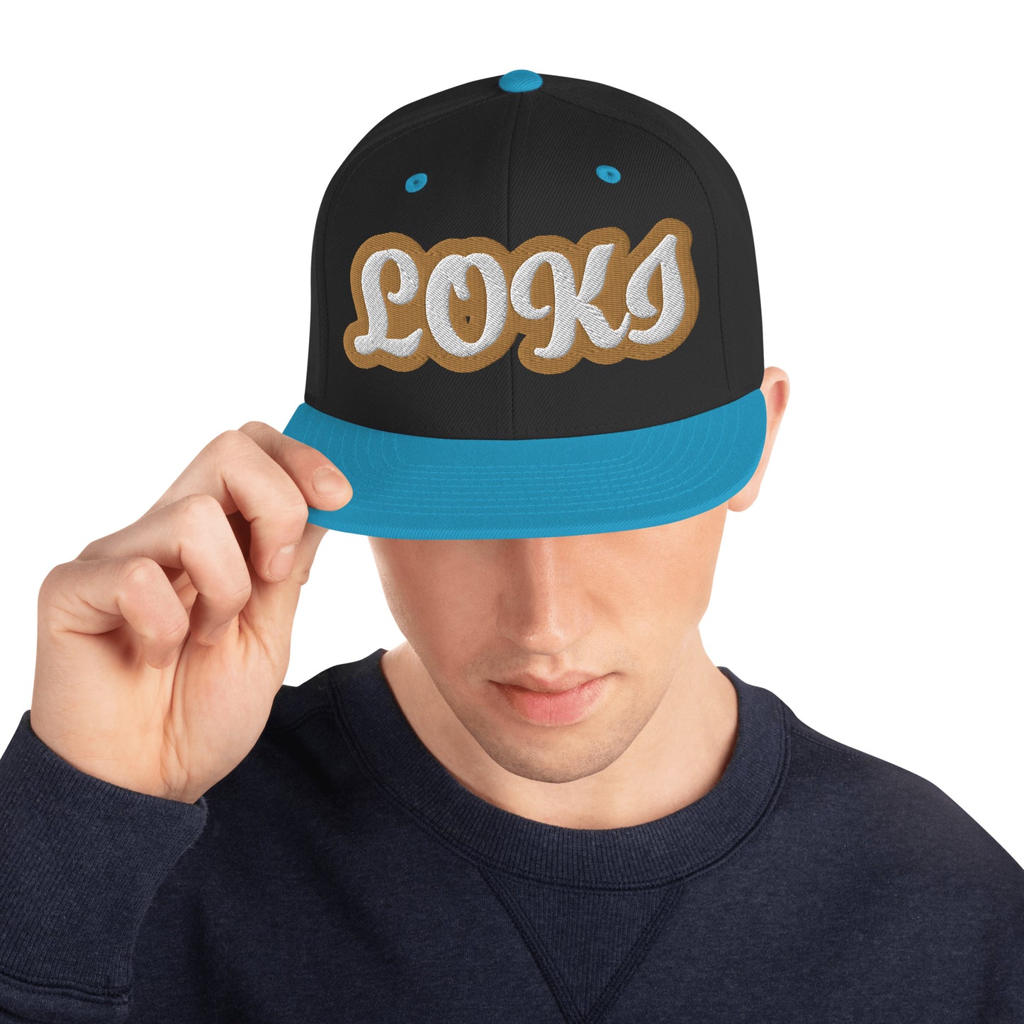 LOKI 1 Script Snapback hat