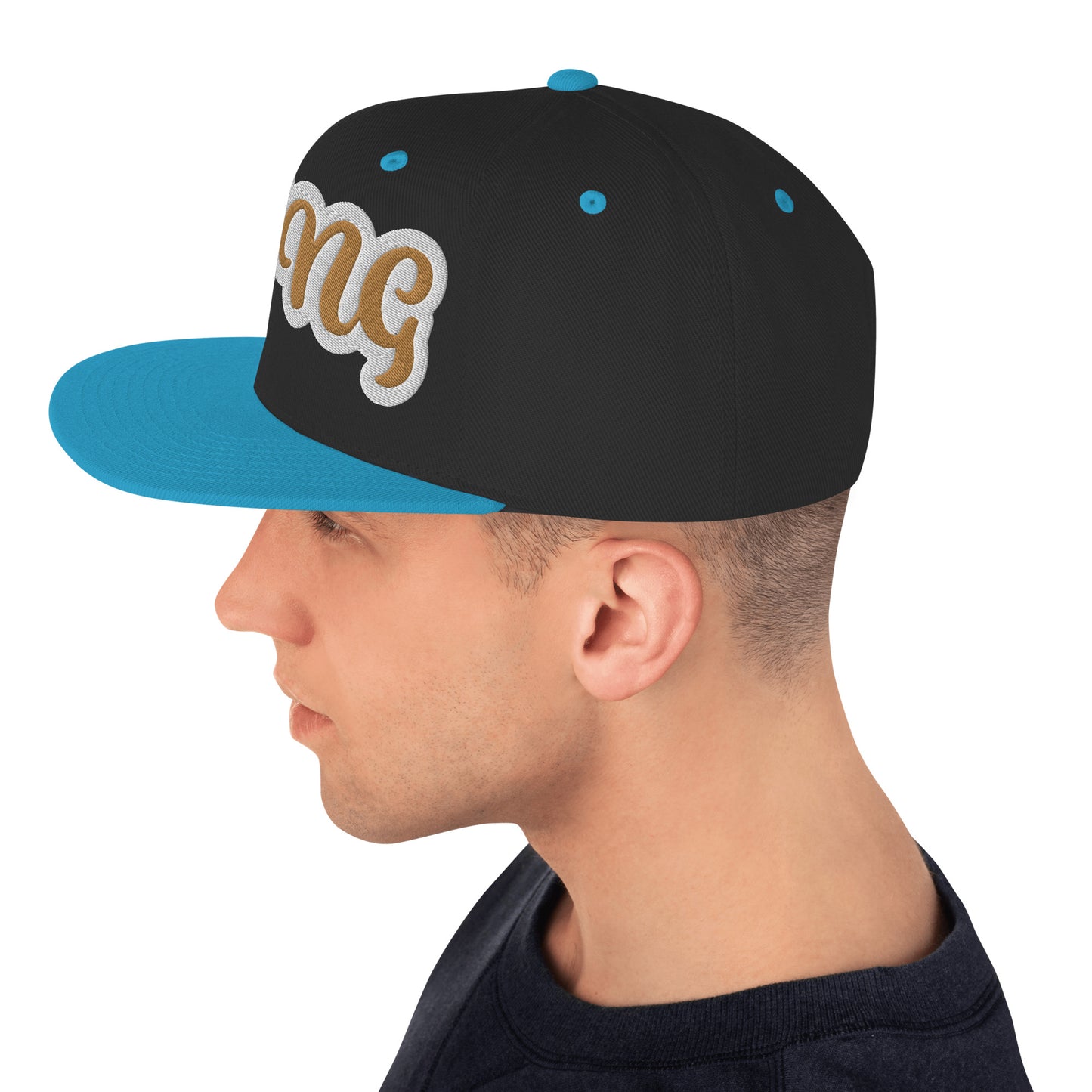 King Reverse Script Snapback hat