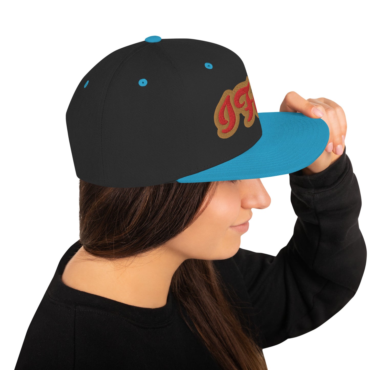IFÁ Red 7 Script Snapback Hat