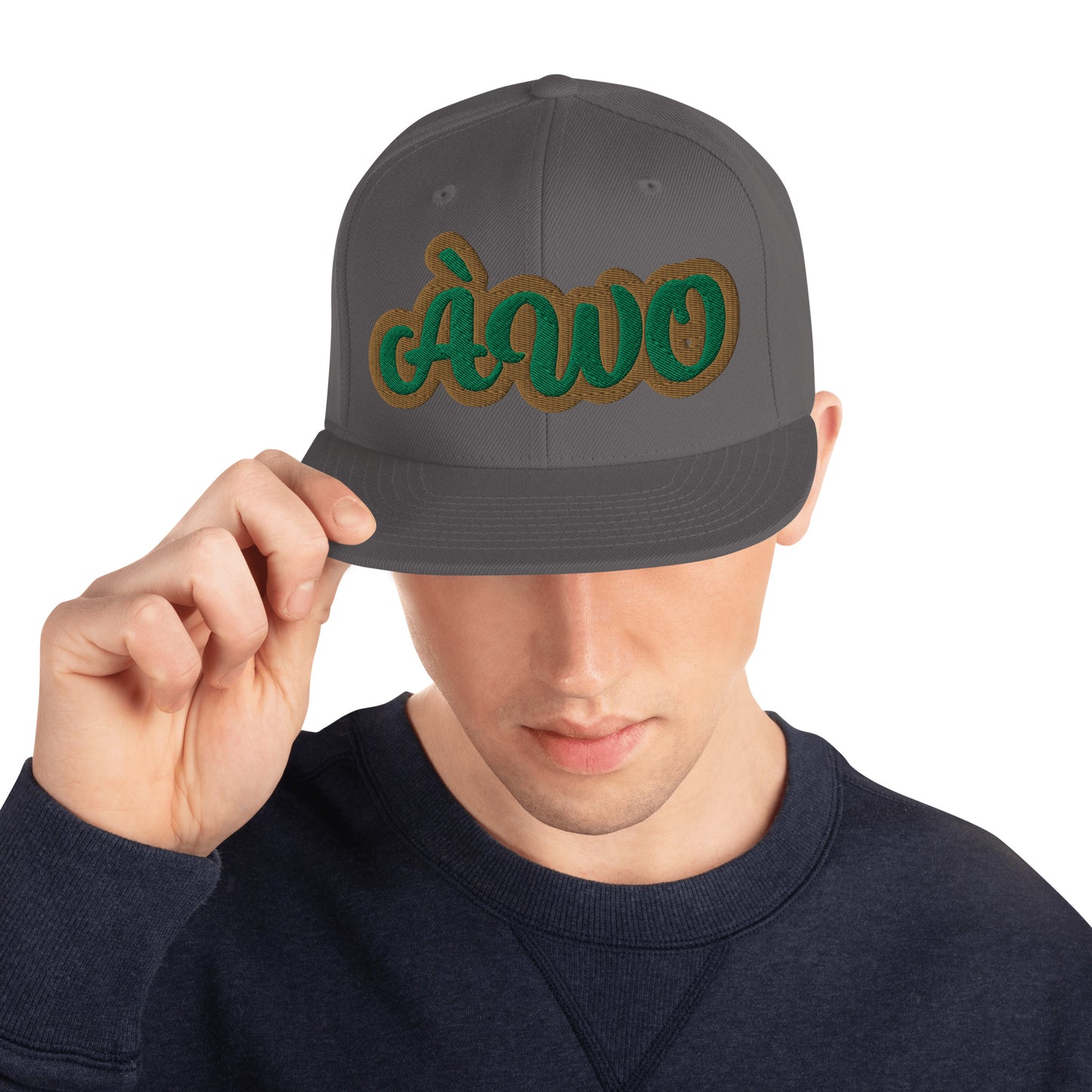 ÀWO 1 Isese Script Snapback hat