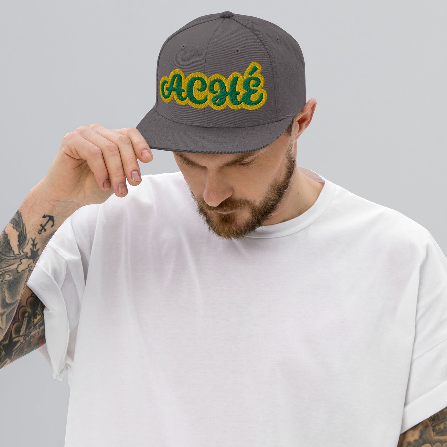 Aché Lucumi Script Snapback hat