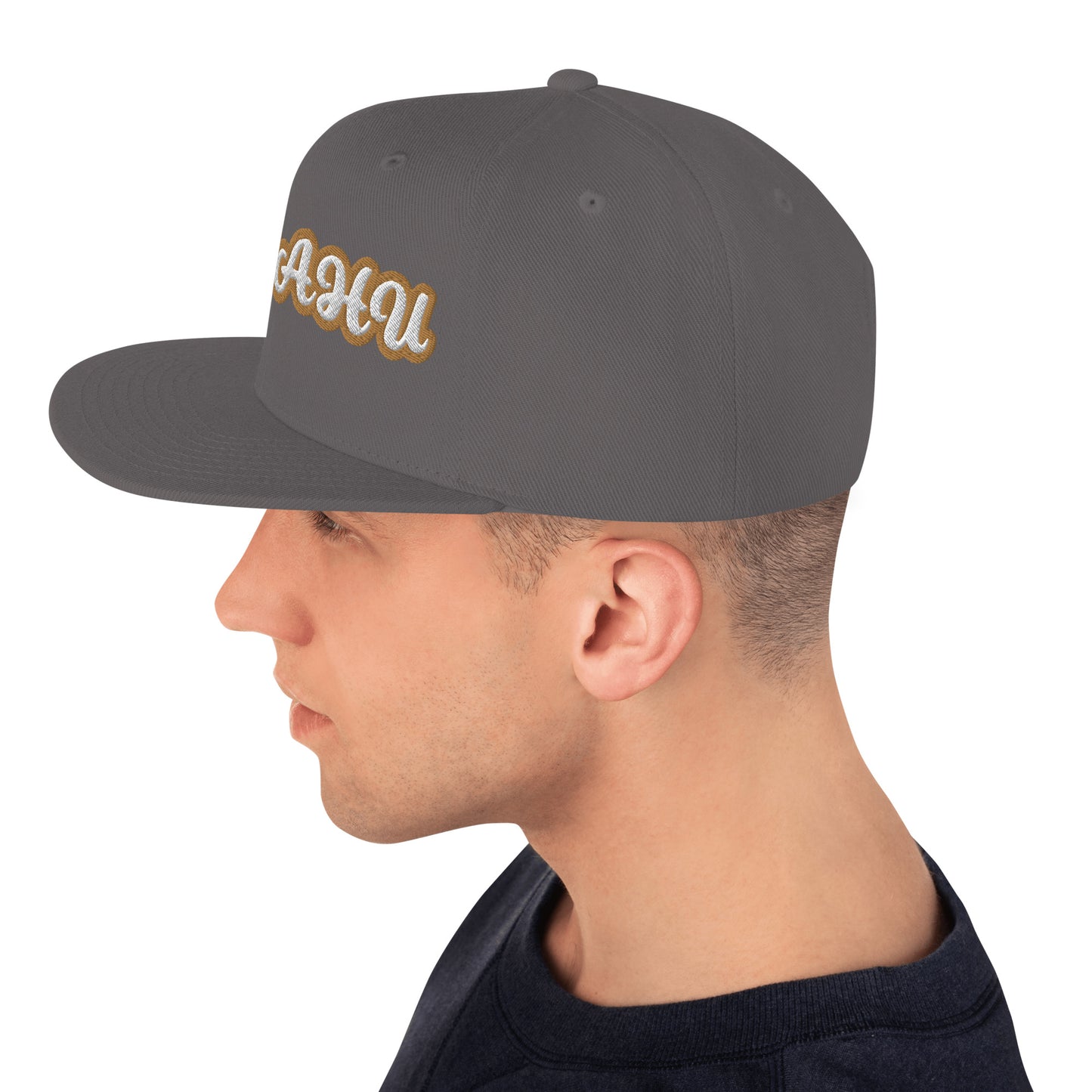 YUCAHU 1   Script Snapback hat