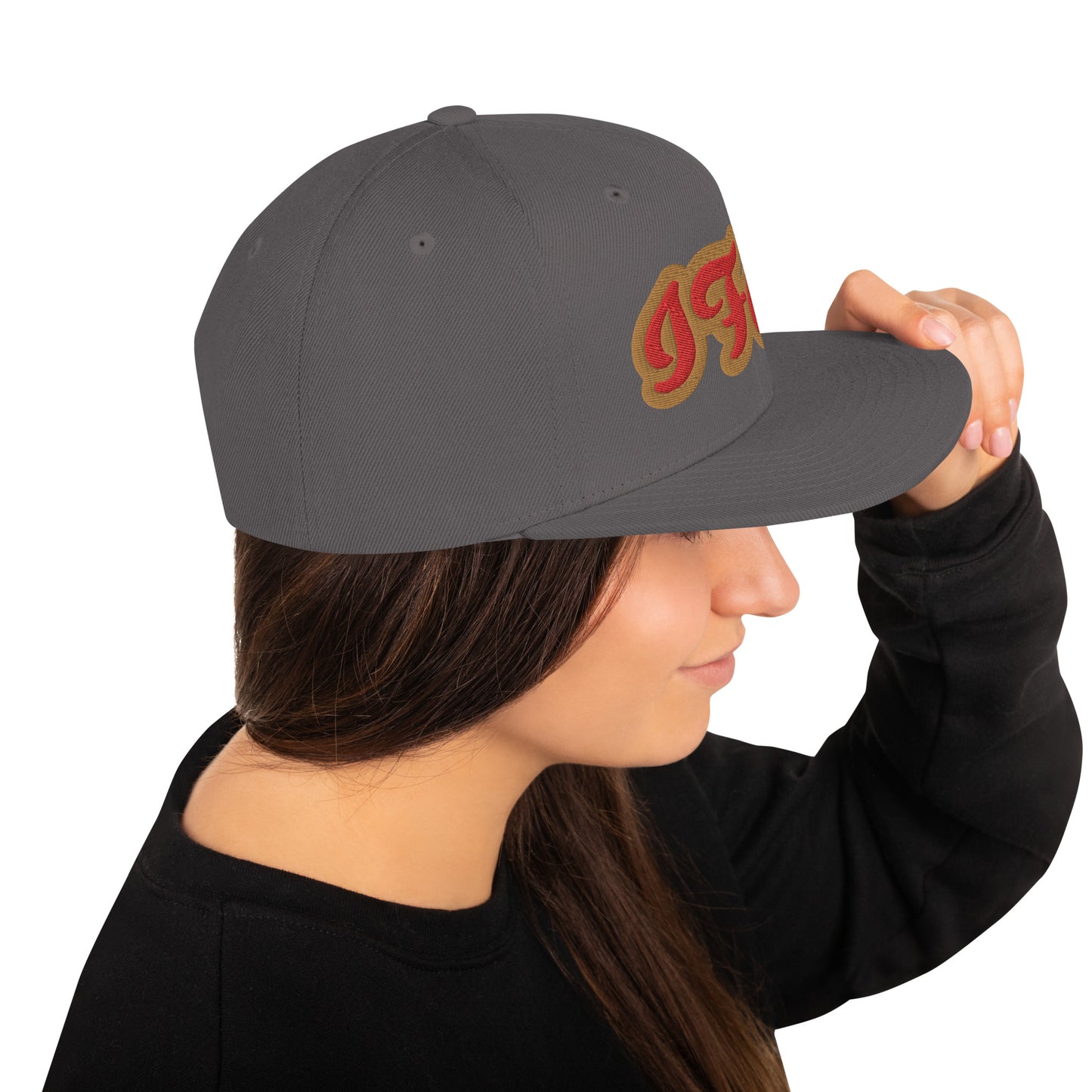 IFÁ Red 7 Script Snapback Hat