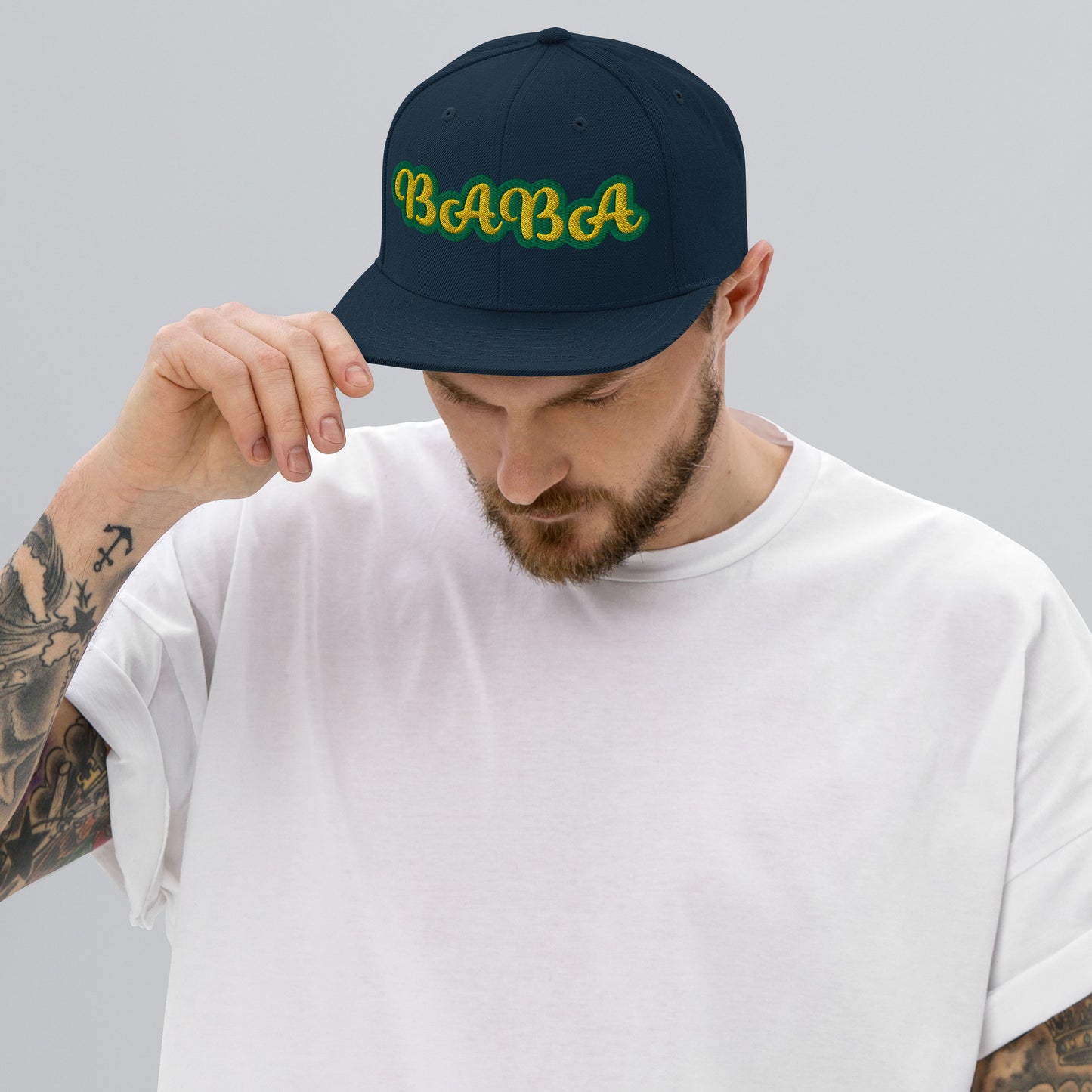 Baba 1 Lucumi Reverse Script Snapback hat