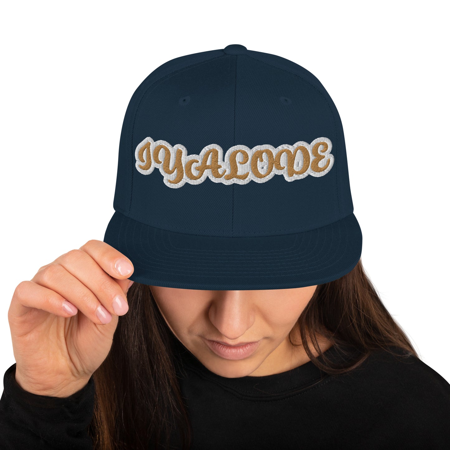 Iyalode Reverse Script Snapback hat