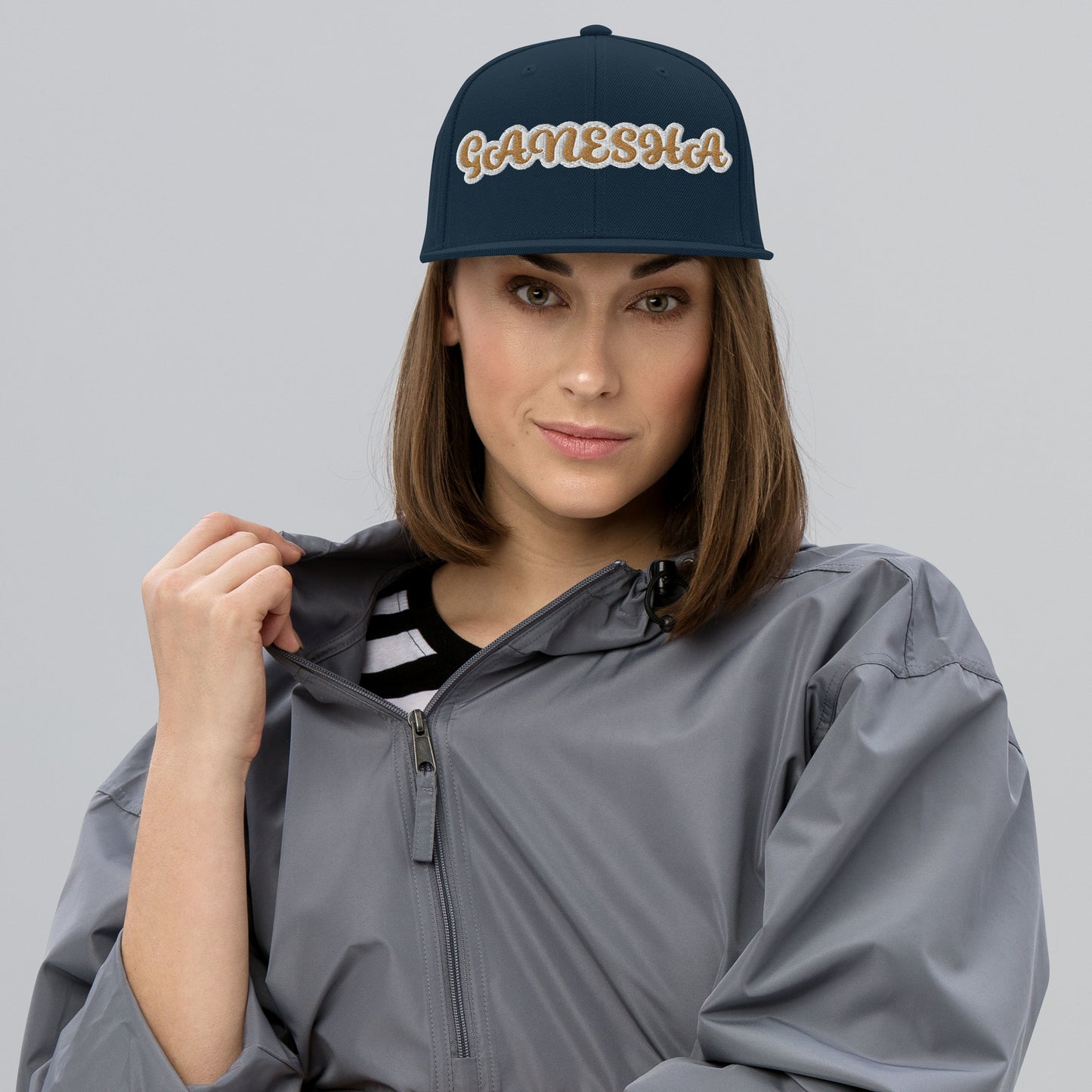 GANESHA 1 Reverse Script Snapback hat