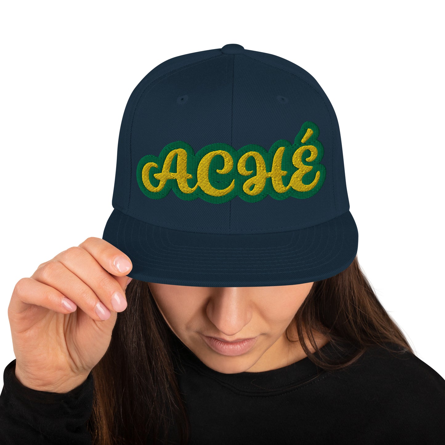 Aché Lucumi  Reverse Script Snapback hat